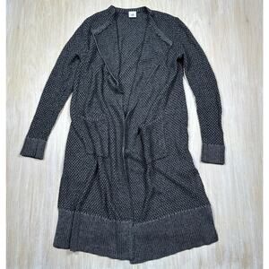 Cabi Gray Lara Longline Knit Duster Cardigan Sweater Small Cozy Style #3166